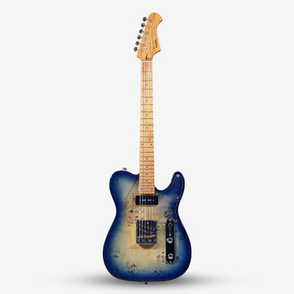 SQOE SETL550 Burl Mahogany with Roasted Maple Fretboard Telecaster Electric Guitar ( SETL / SETL-550 / SETL 550 / Tele )