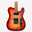 SQOE SETL550 Burl Mahogany with Roasted Maple Fretboard Telecaster Electric Guitar ( SETL / SETL-550 / SETL 550 / Tele )