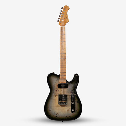 SQOE SETL550 Burl Mahogany with Roasted Maple Fretboard Telecaster Electric Guitar ( SETL / SETL-550 / SETL 550 / Tele )