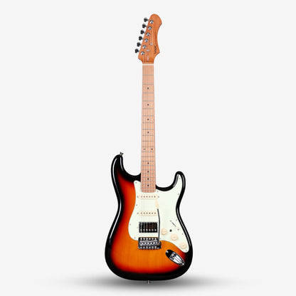 SQOE SEST600 Stratocaster Body HSS Electric Guitar, Roasted Maple Fretboard ( SEST / SEST-600 / ST 600 )