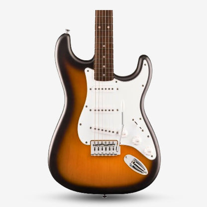 Squier Debut Series SSS Stratocaster Electric Guitar, Laurel FB - 2-Color Sunburst