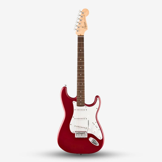 Squier Debut Series SSS Stratocaster Electric Guitar, Laurel FB - Dakota Red