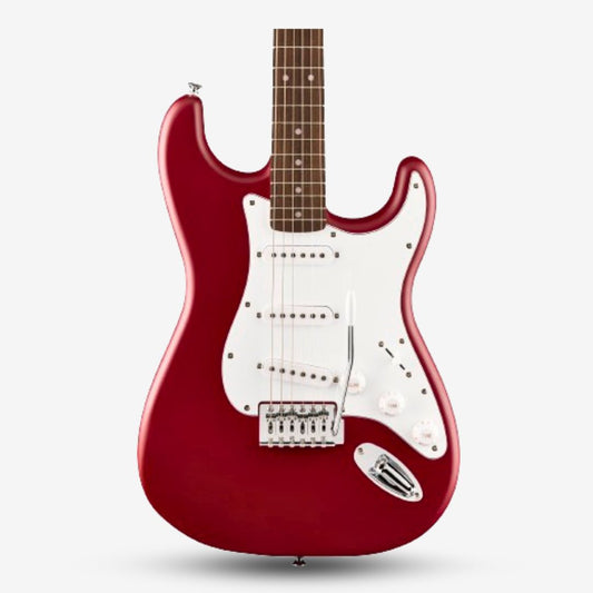 Squier Debut Series SSS Stratocaster Electric Guitar, Laurel FB - Dakota Red