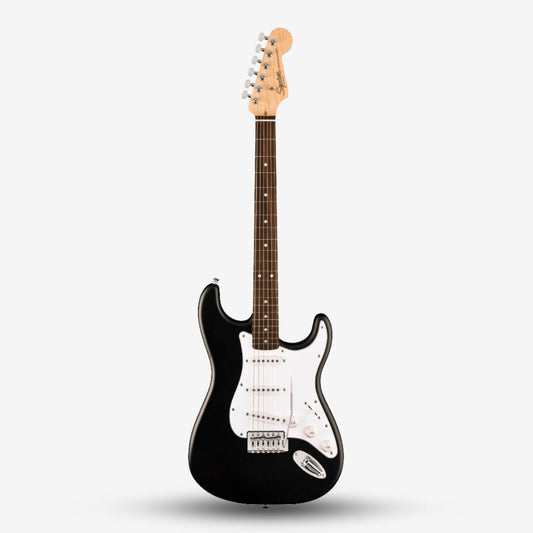 Squier Debut Series SSS Stratocaster Electric Guitar, Laurel FB - Black