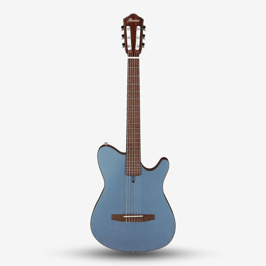 Ibanez FRH10N Thinline Nylon Acoustic-Electric Guitar, Indigo Blue Metallic Flat ( FRH10N-IBF / FRH-10N / FRH10N IBF )