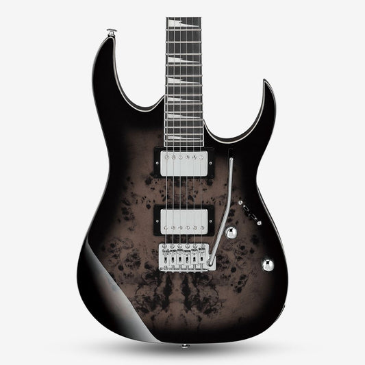 Ibanez GIO RG GRG220PA1 HH with Tremolo Electric Guitar - Transparent Brown Black Burst ( GRG220PA1-BKB / GRG220-PA1 )