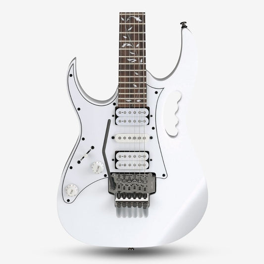 Ibanez Steve Vai's Signature Monkey Grip JEMJR Left-Handed Electric Guitar, White - IBAJEMJRL WH