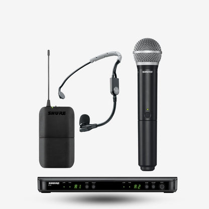 Shure BLX1288/P31 Wireless Combo System with PG58 Handheld Microphone and PGA31 Headset Mic (BLX1288 P31)