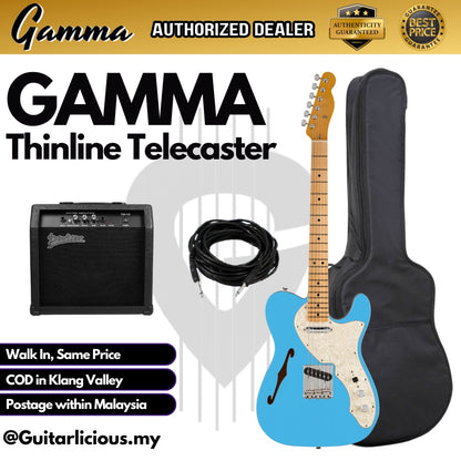 Gamma Thinline Telecaster Semi-Hollow Electric Guitar with bag (Gamma / KG07 / KG-07 )