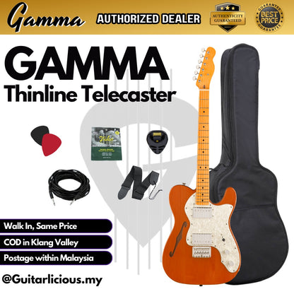 Gamma Thinline Telecaster Semi-Hollow Electric Guitar with bag (Gamma / KG07 / KG-07 )