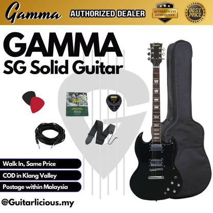 Gamma SG Series Solid Tune-O-Matic Electric Guitar with bag