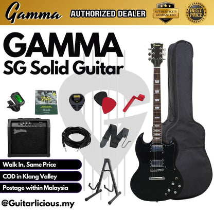 Gamma SG Series Solid Tune-O-Matic Electric Guitar with bag