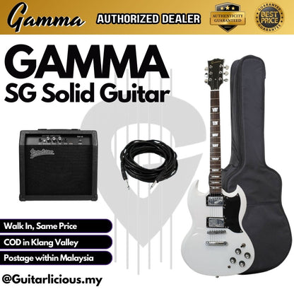 Gamma SG Series Solid Tune-O-Matic Electric Guitar with bag