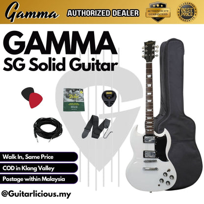 Gamma SG Series Solid Tune-O-Matic Electric Guitar with bag