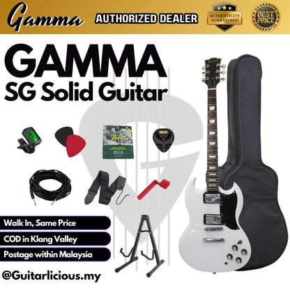 Gamma SG Series Solid Tune-O-Matic Electric Guitar with bag