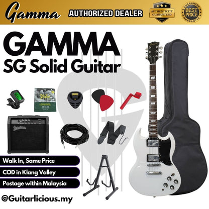 Gamma SG Series Solid Tune-O-Matic Electric Guitar with bag