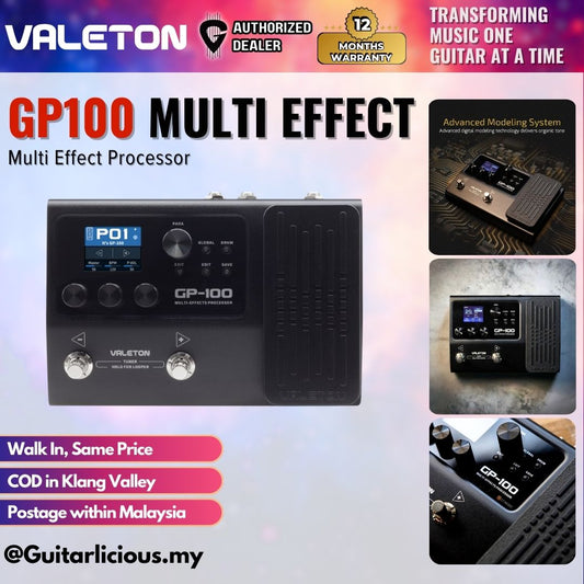 Valeton GP-100 Multi-Effects Processor Pedal Effects ( GP100 / GP 100 )