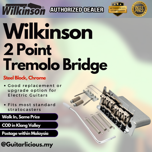 Wilkinson Tremolo System Bridge (2 point) with Steel Block (  MX1794 )