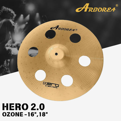 Arborea Cymbals Hero 2.0 Series Cymbal Set / Hi-Hat , Splash , Crash, Ride, Stacker , China