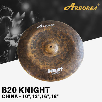 Arborea Cymbals B20 Knight Series Cymbal Set / Hi-Hat , Splash , Crash, Ride, Stacker , China