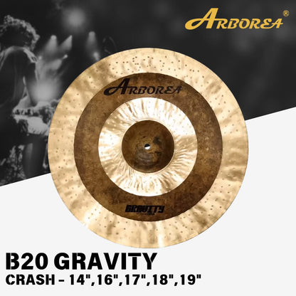 Arborea Cymbals B20 Gravity  Series Cymbal Set / Hi-Hat , Splash , Crash, Ride, Stacker , China