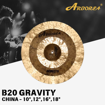 Arborea Cymbals B20 Gravity  Series Cymbal Set / Hi-Hat , Splash , Crash, Ride, Stacker , China