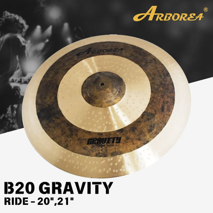 Arborea Cymbals B20 Gravity  Series Cymbal Set / Hi-Hat , Splash , Crash, Ride, Stacker , China