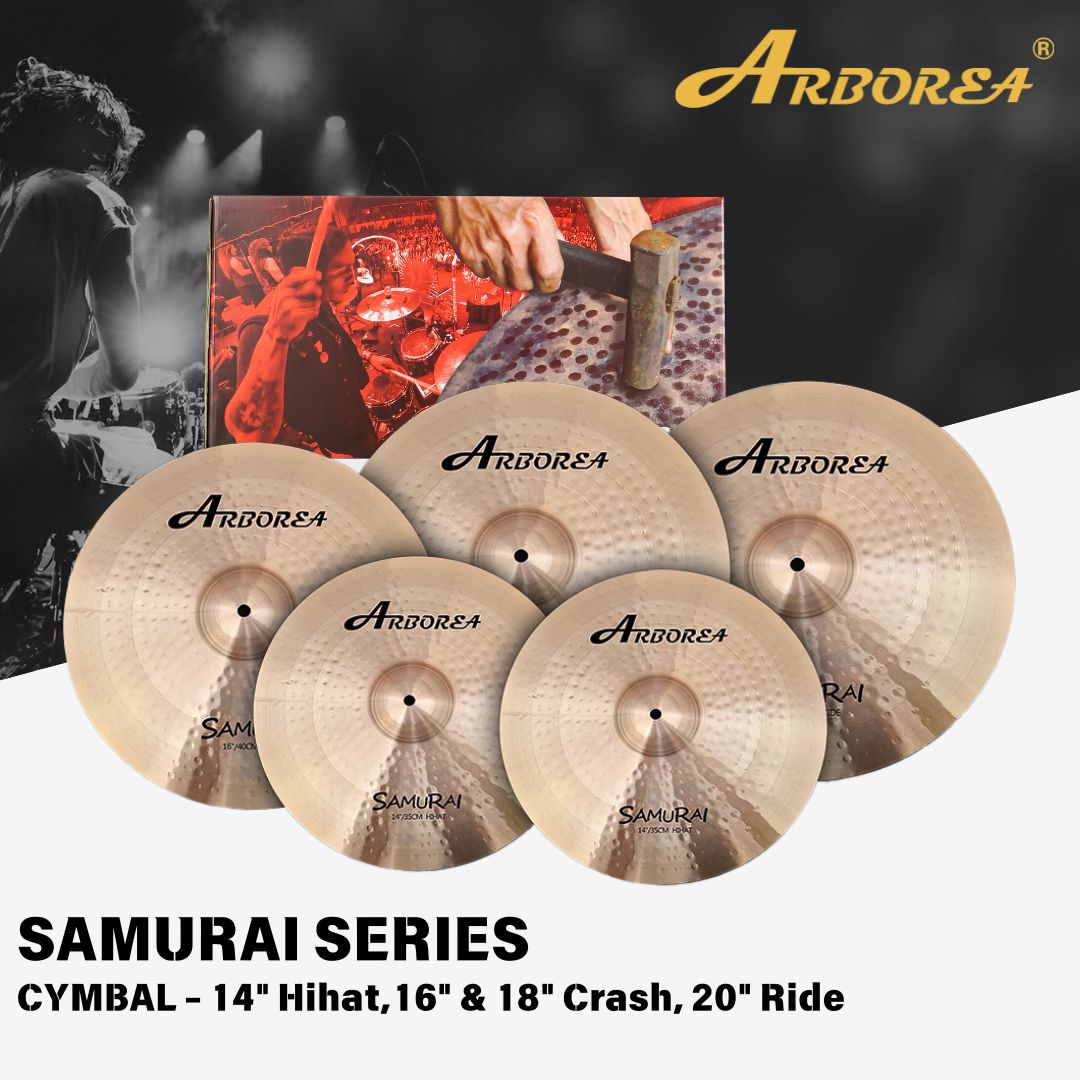 Arborea Samurai B8 Cymbal Set 14 Hi Hat 16 Crash 18 Crash 20 Arborea Samurai B8 Cymbal Set 14 Hi Hat 16 Crash 18 Crash 20