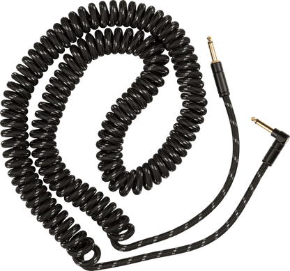 Fender Deluxe Coil Guitar Cable, Black Tweed, 30ft