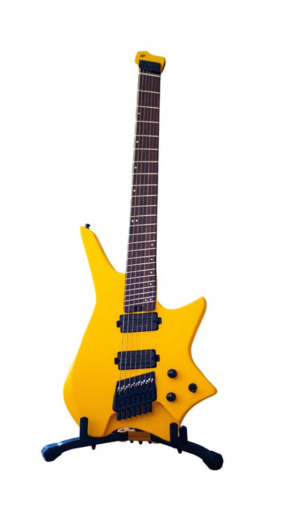 HILS HZ7 Headless Multi-Scale 7-String Electric Guitar - Honey Yellow