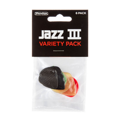 Jim Dunlop PVP103 Jazz III Variety Pack Guitar Picks (6 pcs/pack)