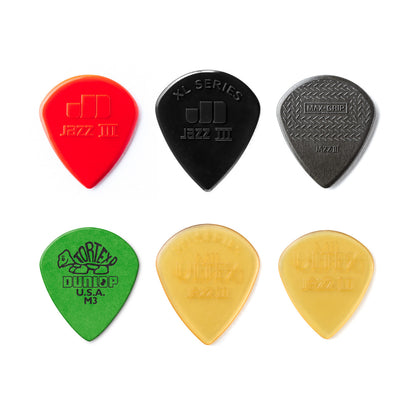 Jim Dunlop PVP103 Jazz III Variety Pack Guitar Picks (6 pcs/pack)