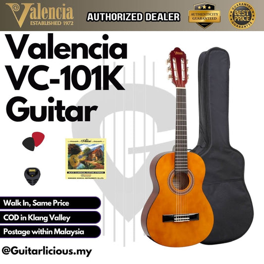 VALENCIA VC-101K 1/4 Classical Guitar C/w guitar bag & tuner