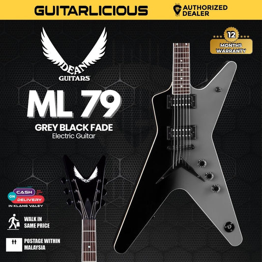 Dean ML 79  Electric Guitar - Grey Black Fade