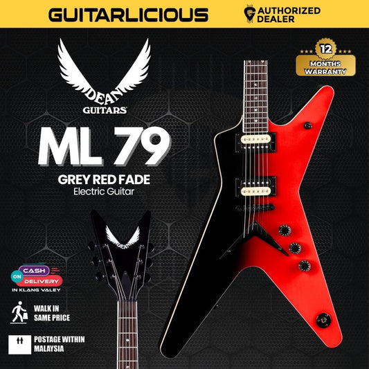Dean ML 79 Electric Guitar -  Red Black Fade