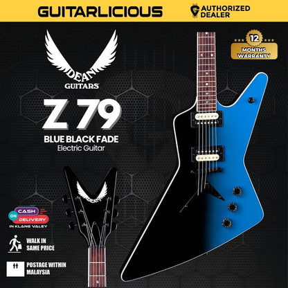 Dean Z Electric Guitar -  Blue Black Fade