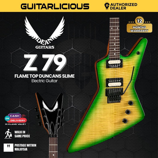 Dean Z 79 Flame Top Electric Guitar - Duncans Slime