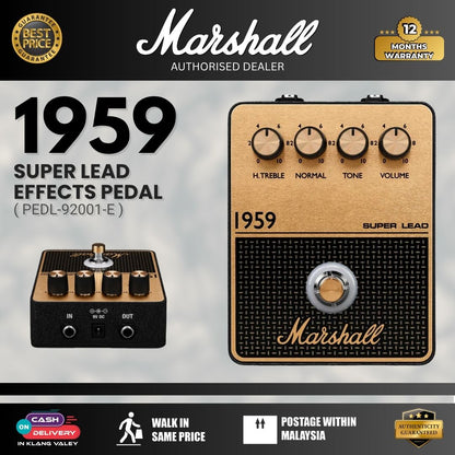 Marshall PEDL-92001-E 1959 Amp Series Guitar Effects Pedal ( Super Lead )