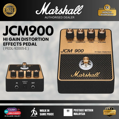 Marshall PEDL-92005-E JCM900 Amp Series Guitar Effects Pedal ( Hi Gain Distortion )