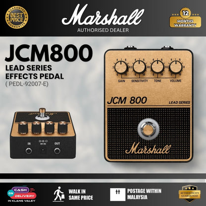 Marshall PEDL-92007-E JCM800 Amp Series Guitar Effects Pedal ( Lead Series)