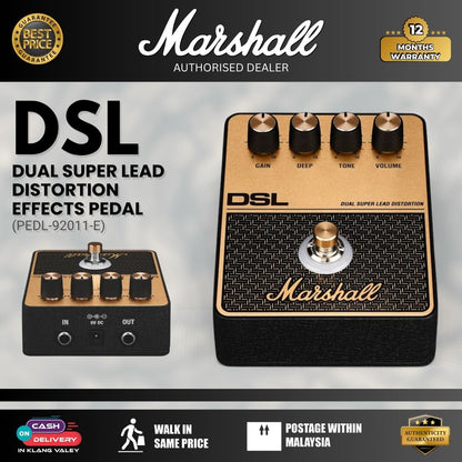 Marshall PEDL-92011-E DSL Amp Series Guitar Effects Pedal ( Dual Super Lead Distortion )