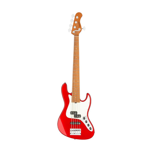 Sadowsky MetroExpress 21-Fret Hybrid PJ 5-String Bass Guitar, Maple FB, Candy Apple Red