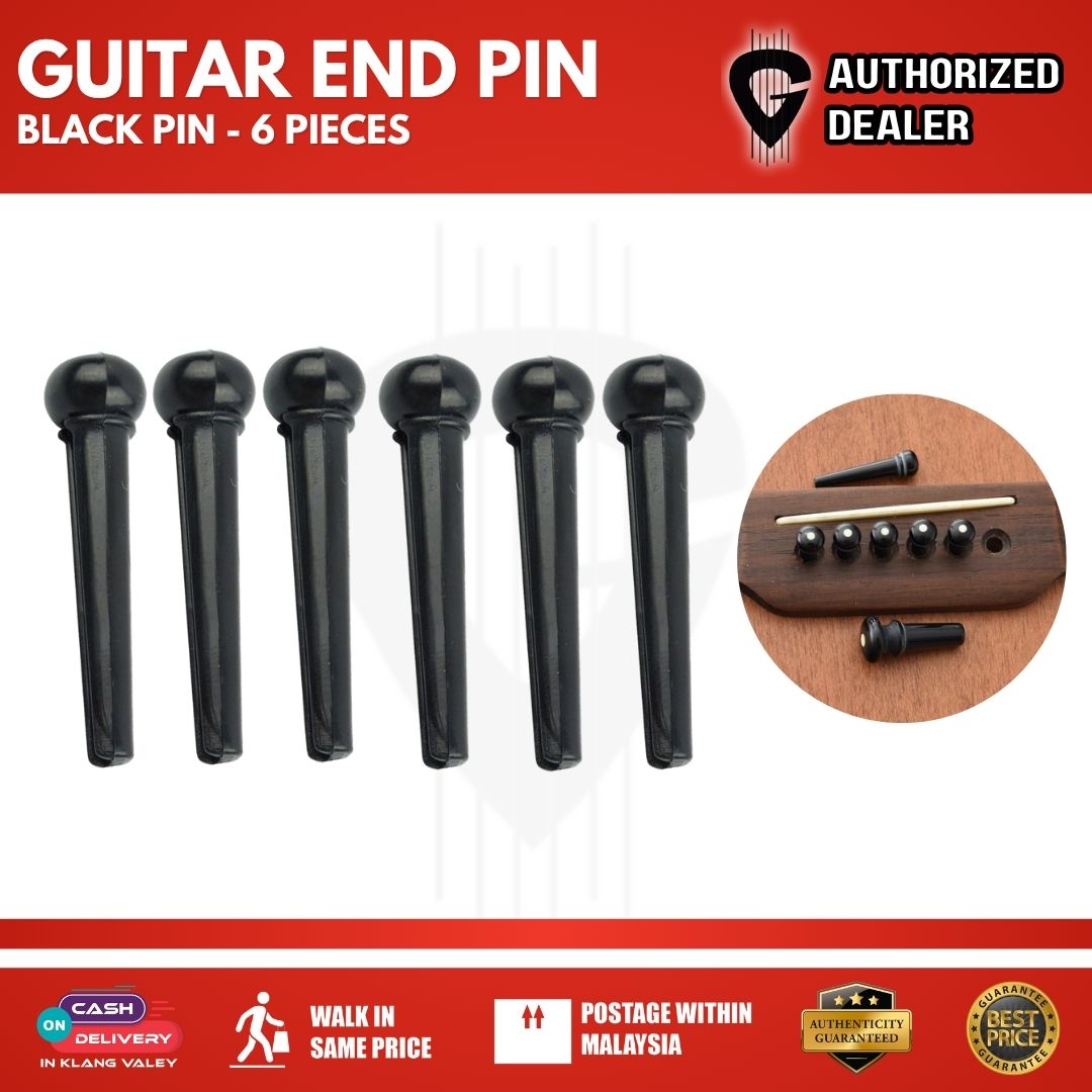 Acoustic Guitar End Pins (6 Pieces) - (Black) – GUITARLICIOUS