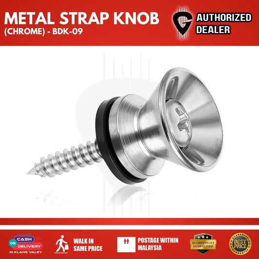 Guitar strap Knob Fixing Pin with Fixing Screw (Chrome) - BDK-09