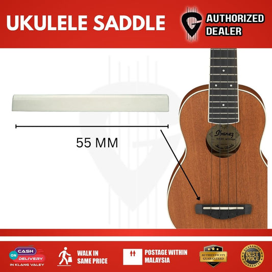 Ukulele Nut & Saddle Set – Ukulele (Plastic/Bone Compatible) (35mm / 55mm)