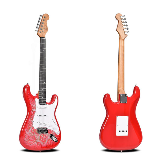 Deviser Smart Electric Guitar Stratocaster with Build in Effect and Bluetooth -Batik Red ( L-G1 / L-G3 )