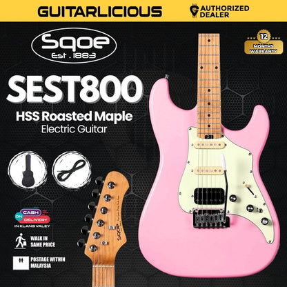 SQOE SEST800 HSS Roasted Maple Series Electric Guitar ( SEST / SEST-800 / ST 800 )