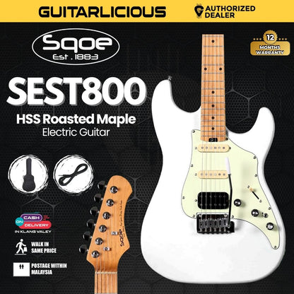 SQOE SEST800 HSS Roasted Maple Series Electric Guitar ( SEST / SEST-800 / ST 800 )