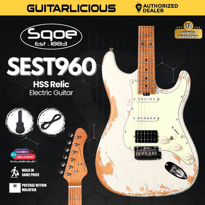 SQOE SEST960 HSS Roasted Maple Relic Series Electric Guitar ( SEST / SEST-960 / ST 960 )