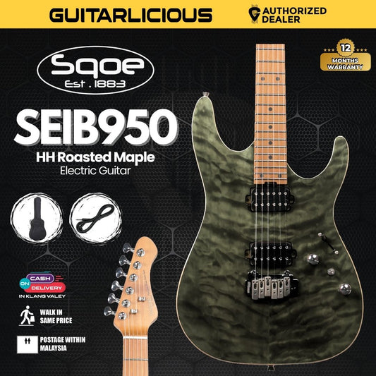 SQOE SEIB950 HH Roasted Maple Series Electric Guitar ( SEIB / SEIB-950 )